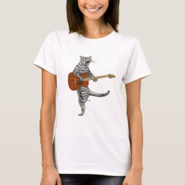 Busker, der Gitarrist der Katze T-Shirt