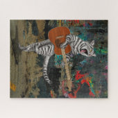 Busker die Gitarrenkatze Puzzle (Horizontal)