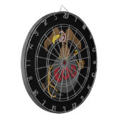 Bussard-Bombe und Auswahl Dartscheibe (Vorderseite Links)