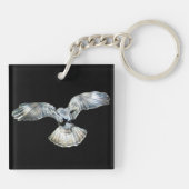 Bussard-Flügel und Schwanz-Landung Schlüsselanhänger (Rückseite)