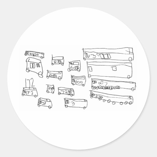 Busse Runder Aufkleber (Vorderseite)