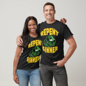 Büße Sünder Junge Retro T-Shirt (Unisex)