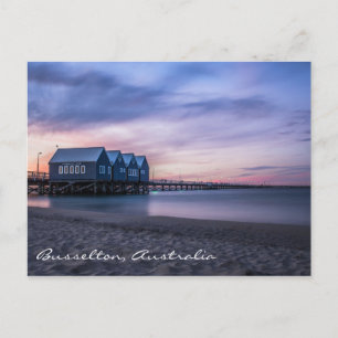 Busselton Jetty bei der "Dusk Postcard" Postkarte