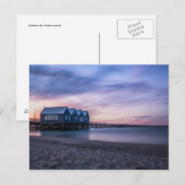 Busselton Jetty bei der "Dusk Postcard" Postkarte (Vorne/Hinten)