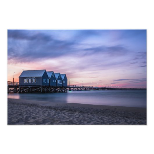 Busselton Jetty in Dusk Fotodruck (Vorne)