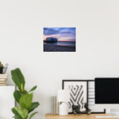 Busselton Jetty in Dusk Poster (Heimbüro)