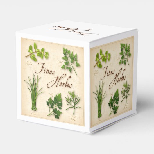 Bußgelder Herbes Favor Box Geschenkschachtel (Rückseite)