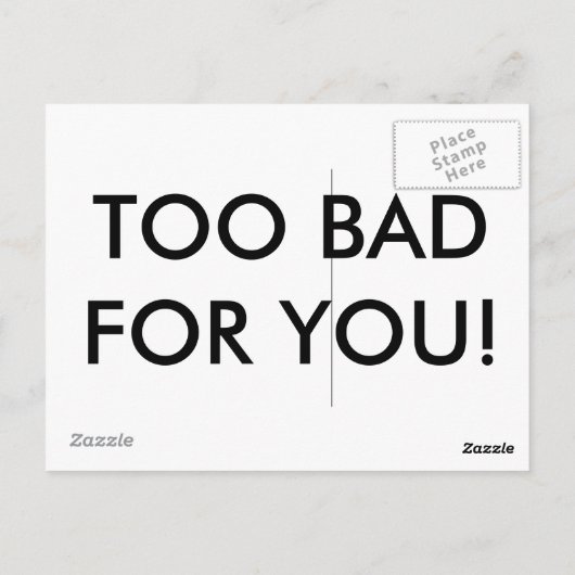 Bussy? Postkarte (Rückseite)