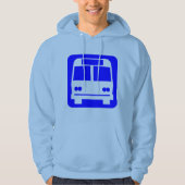 Bussymbol: blau hoodie (Vorderseite)