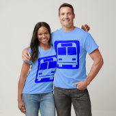 Bussymbol - blau T-Shirt (Unisex)