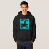 Bussymbol - Cyan Hoodie (Vorne ganz)