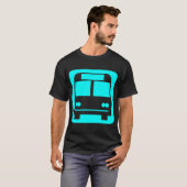 Bussymbol - Cyan T-Shirt (Vorne ganz)