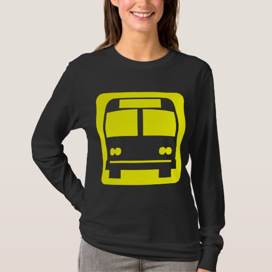 Bussymbol - gelb T-Shirt (Vorderseite)