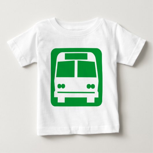 Bussymbol: grün baby t-shirt (Vorderseite)