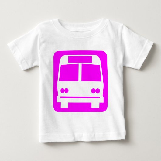 Bussymbol - Magenta Baby T-shirt (Vorderseite)