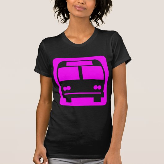 Bussymbol - Magenta T-Shirt (Vorderseite)