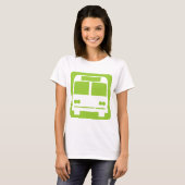 Bussymbol - Schwarz T-Shirt (Vorne ganz)