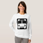 Bussymbol - Schwarz T-Shirt (Vorne ganz)