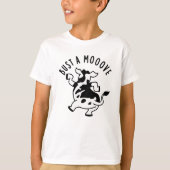 Bust a mooove Funny Cow Puff T-Shirt (Vorderseite)