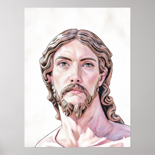 BUST OF CHRIST THE SAVIOUR by MICHELANGELO 2026 Poster (Vorne)