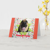 Bust out German Shepherd Birthday Grußkarte Karte (Gelbe Blume)