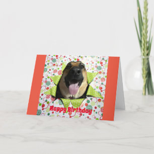 Bust out German Shepherd Birthday Grußkarte Karte