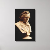 Bust-Statue Beethoven Leinwanddruck (Vorderseite)