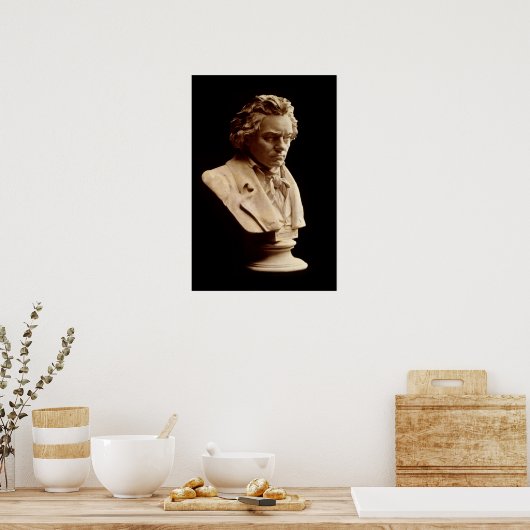 Bust-Statue Beethoven Poster (Küche)