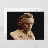 Bust-Statue Beethoven Postkarte (Vorne/Hinten)