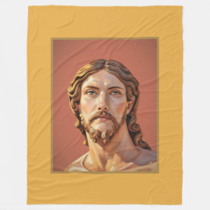 BÜSTE CHRISTUS DES ERLÖSERS von MICHELANGELO 2026_ Fleecedecke