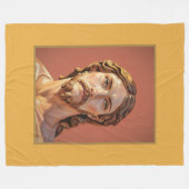 BÜSTE CHRISTUS DES ERLÖSERS von MICHELANGELO 2026_ Fleecedecke (Vorderseite (Horizontal))