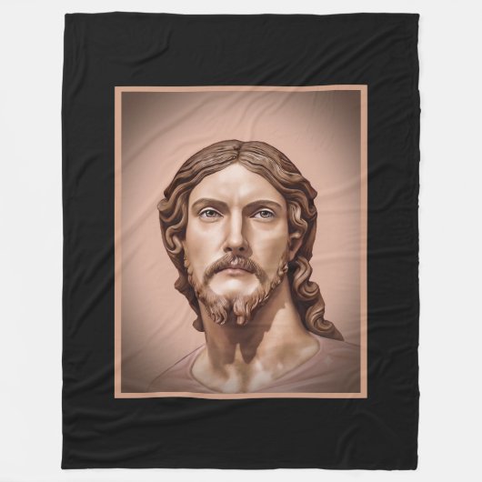 BÜSTE CHRISTUS DES ERLÖSERS von MICHELANGELO 2026_ Fleecedecke (Vorderseite)