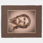 BÜSTE CHRISTUS DES ERLÖSERS von MICHELANGELO 2026_ Fleecedecke (Vorderseite (Horizontal))