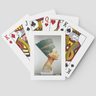 Büste der Königin Nefertiti, seitliche Sicht vom S Spielkarten