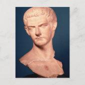 Büste des Kaisers Caligula aus Thrakien, c.39-40 n Postkarte (Vorderseite)