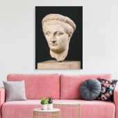 Büste des Kaisers Claudius aus Thasos Leinwanddruck (Insitu (Wohnzimmer))
