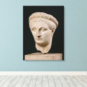 Büste des Kaisers Claudius aus Thasos Leinwanddruck (Insitu (Holzboden))