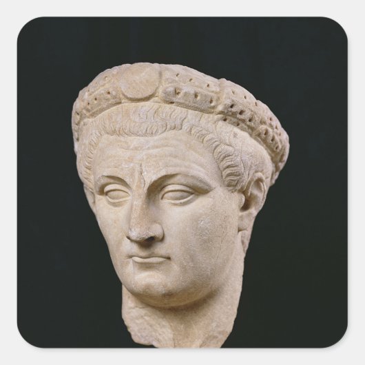 Büste des Kaisers Claudius aus Thasos Quadratischer Aufkleber (Vorderseite)