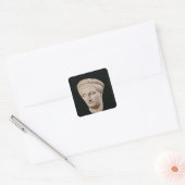 Büste des Kaisers Claudius aus Thasos Quadratischer Aufkleber (Umschlag)