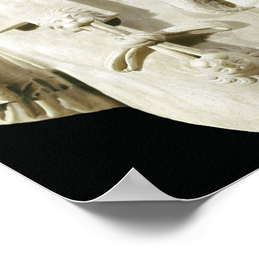 Büste des Kaisers Domitian Poster (Ecke)