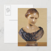 Büste einer Frau Postkarte (Vorne/Hinten)