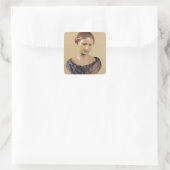 Büste einer Frau Quadratischer Aufkleber (Tasche)