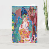 Büste eines farbigen Mädchens | Albert Müller Karte (Vorderseite)