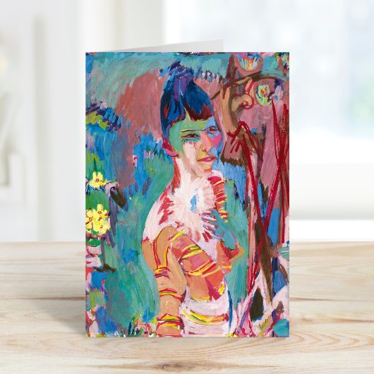 Büste eines farbigen Mädchens | Albert Müller Karte