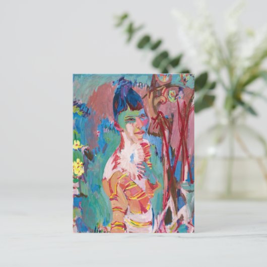 Büste eines farbigen Mädchens | Albert Müller Postkarte (Stehend Vorderseite)