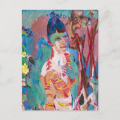 Büste eines farbigen Mädchens | Albert Müller Postkarte (Vorderseite)