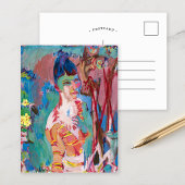 Büste eines farbigen Mädchens | Albert Müller Postkarte