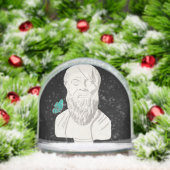 Büste eines griechischen Philosophen-Posters Schneekugeln (Weihnachten)