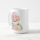 Büste mit Zitat für die Ehefrau im Ruhestand Kaffeetasse (Vorderseite Links)