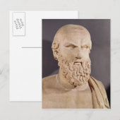 Büste von Aeschylus Postkarte (Vorne/Hinten)
